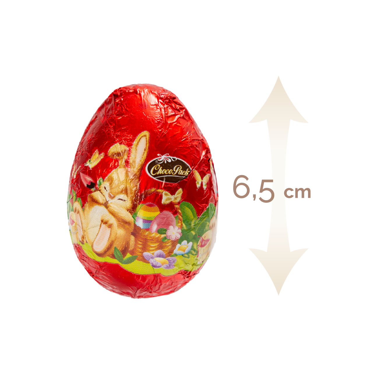 Figurine ouă din ciocolată lapte, 100 buc. × 20 g