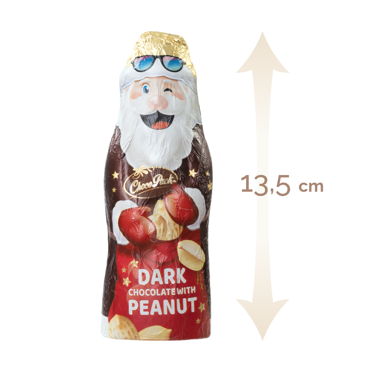 Figurină din masă de cacao – Moș Crăciun - 16,5 cm, 50 g