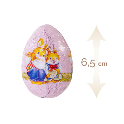 Figurină ouă de Paște din masă de cacao – Trilla, 6,5 cm, 20 g