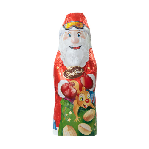 Figurină din masă de cacao cu arahide – Moș Crăciun, 13,5 cm, 55 g