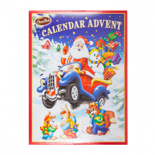 Calendar advent cu masă de cacao, 50 g