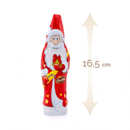 Figurină din masă de cacao – Moș Crăciun - 16,5 cm, 50 g