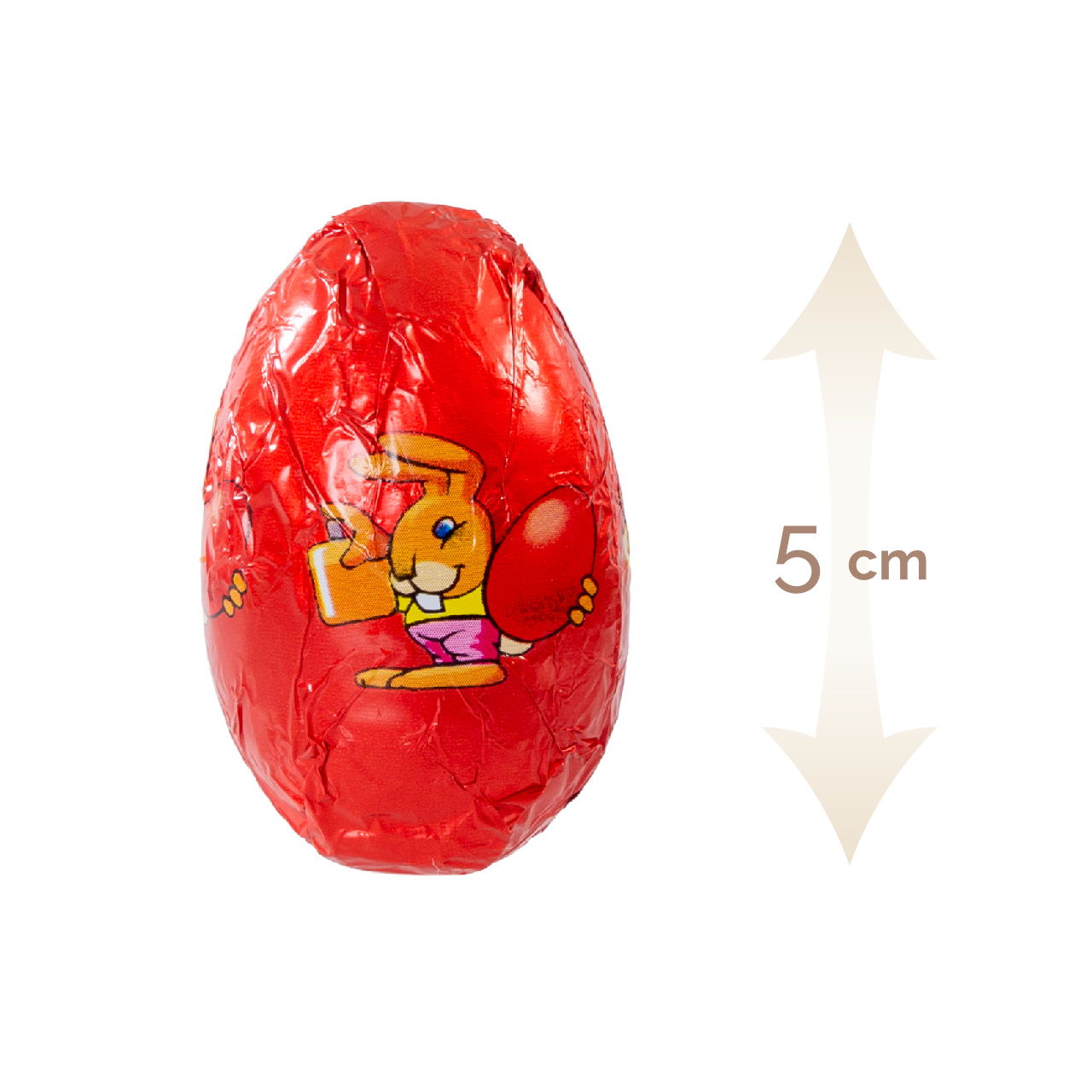 Set 45 ouă Paște din masă de cacao, 5 cm, 10 g