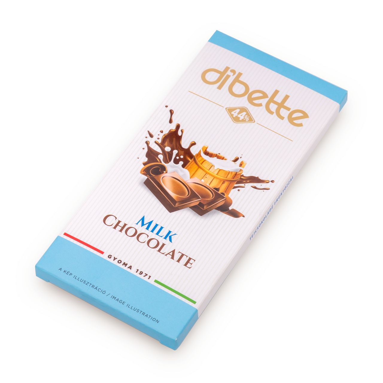 Ciocolată cu lapte Dibette cu fructoză, 80 g