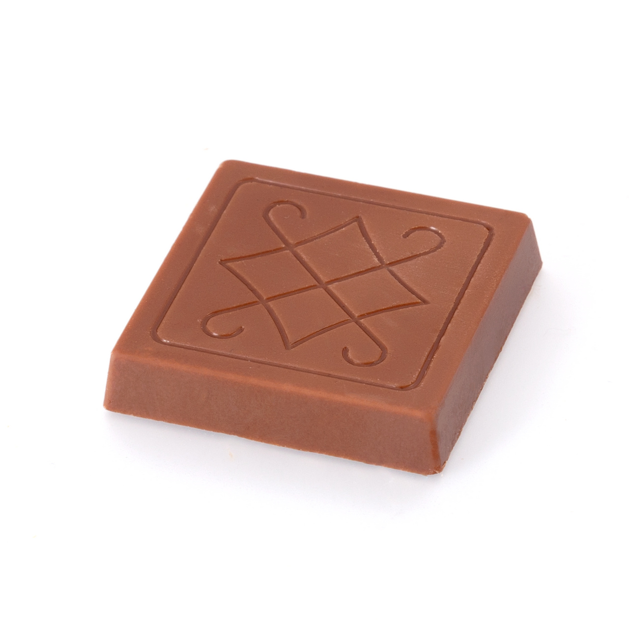 Pătrățel Valentine`s Day din ciocolată cu lapte de mărime 3,5 × 3,5, 10 g